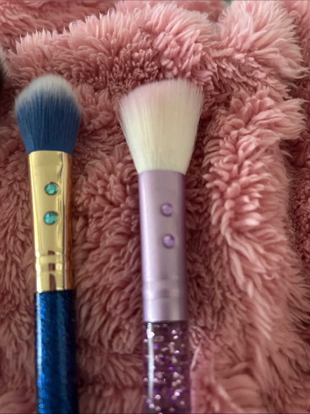💙 🖤💜 Blue, SHAINA BLACK , Purple Glitter Makeup Brush BUNDLE — BRAND NEW 🆕 💙🖤